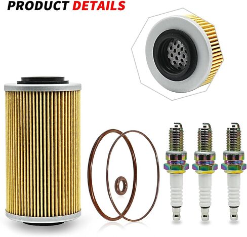 طقم استبدال فلتر الزيت لـ Sea-Doo GTI GTR GTX RXP RXT X Wake Pro 4TEC/130/150/155/215/230/250/255/260 مع قابس شرارة على شكل حلقة O in Saudi Arabia