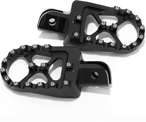TOFR CNC Wide Fat Foot Rest MX Foot Pegs for Harley Pan America 1250 RA1250 Special RA1250S 2021-2023, Black in Saudi Arabia