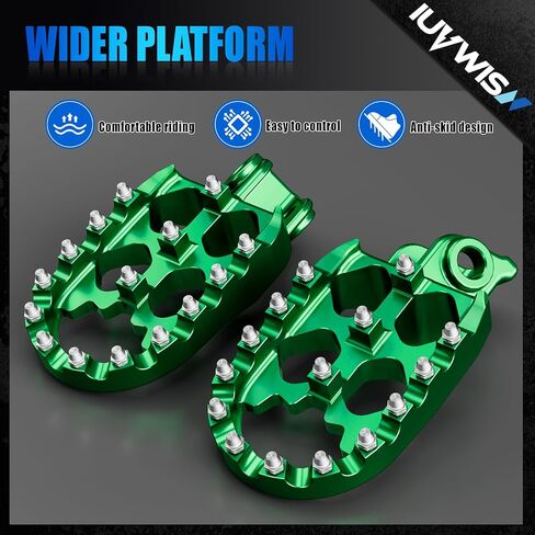 Electric Dirt Bike Foot Pegs CNC for Ebox Dragster Ebox 2.0 3.0 E Box 2 V2 3 72v Electric Mini Dirt Pit Bike Green in Saudi Arabia