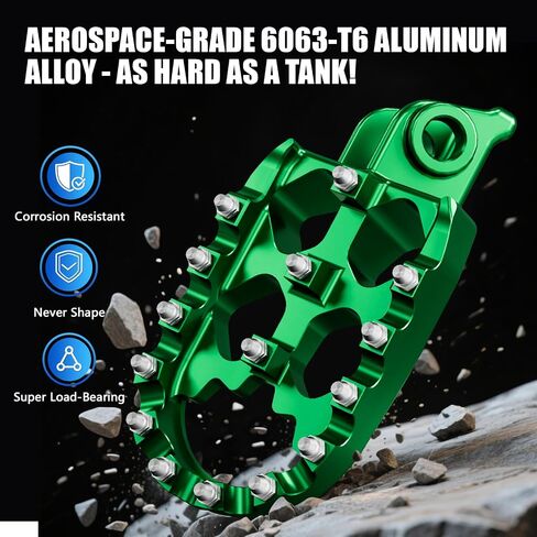 Electric Dirt Bike Foot Pegs CNC for Ebox Dragster Ebox 2.0 3.0 E Box 2 V2 3 72v Electric Mini Dirt Pit Bike Green in Saudi Arabia