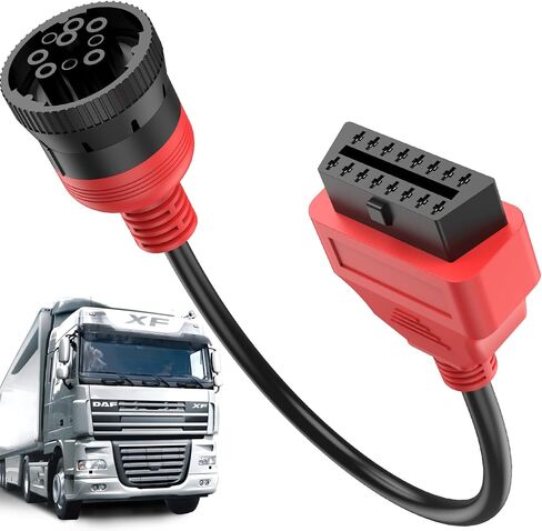 2025 محول Autel Green Type 2 J1939 ذكر إلى 16Pin أنثى obd2، 16Pin إلى 9Pin J1939 منفذ obd، كابل تمديد 30 سم in Saudi Arabia