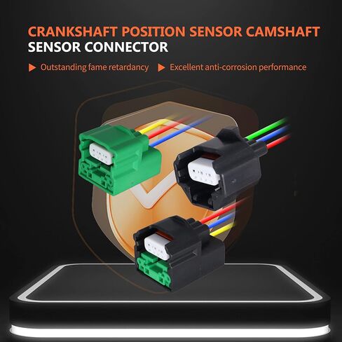 HiSport العمود المرفقي موقف الاستشعار عمود الحدبات موصل الاستشعار متوافق مع نيسان إنفينيتي FX35 M35 G35 I35 ماكسيما مورانو 350Z ألتيما كويست 2002-2008 استبدال 907-716 917-707 917-704 in Saudi Arabia