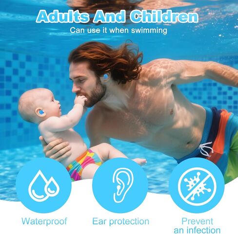 Moldable Silicone Ear Plugs for Sleeping 8 Pairs Noise Cancelling Earplugs, Reusable Wax Ear Plugs for Comfortable Sleep and Sound Isolation Earplugs for Swimming, Snoring, Travel, Studying in Saudi Arabia