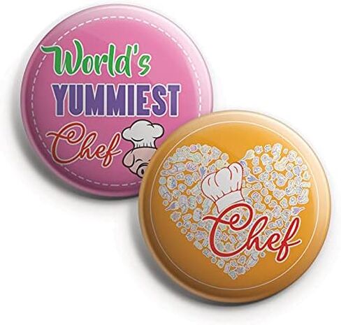 Creanoso I am a Chef Pinback Buttons (10 Pack) - Fun Classroom Reward Incentives for Students and Children - Stocking Stuffers Party Favors & Giveaways for Boys, Girls, Kids, Teens in Saudi Arabia