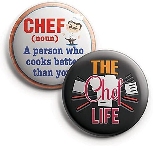 Creanoso I am a Chef Pinback Buttons (10 Pack) - Fun Classroom Reward Incentives for Students and Children - Stocking Stuffers Party Favors & Giveaways for Boys, Girls, Kids, Teens in Saudi Arabia