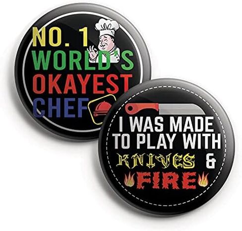 Creanoso I am a Chef Pinback Buttons (10 Pack) - Fun Classroom Reward Incentives for Students and Children - Stocking Stuffers Party Favors & Giveaways for Boys, Girls, Kids, Teens in Saudi Arabia