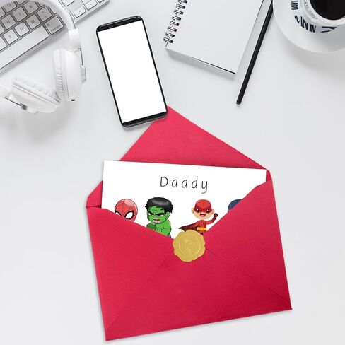 Cute Thank You Card for Daddy, Hilarious Father's Day Card for Dad, Lovely Dad Birthday Gifts from Son Daughter Children, Happy Birthday Card for Papa in Saudi Arabia