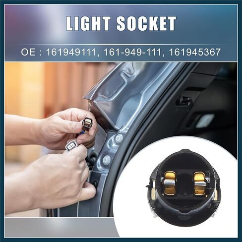 حامل مقبس المصباح الكهربائي بمؤشر مكرر جانبي 161949111 161-949-111 161945367 لسيارة Volkswagen Corrado 1990-1994 (مجموعة من 2) قطع غيار السيارات in Saudi Arabia