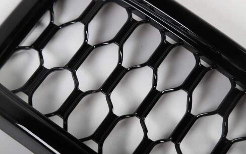 Front Grille Honeycomb Grill Inserts Fits For Jeep Grand Cherokee 2017 2018 2019 2020 2021 7 PCS Black in Saudi Arabia