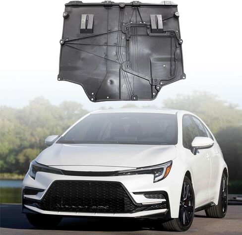 GXARTS Black Lower Engine Cover 5141002440, TO1228266 Compatible with Toyota Corolla 2019-2023 in Saudi Arabia