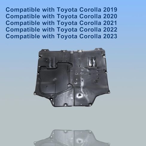 GXARTS Black Lower Engine Cover 5141002440, TO1228266 Compatible with Toyota Corolla 2019-2023 in Saudi Arabia