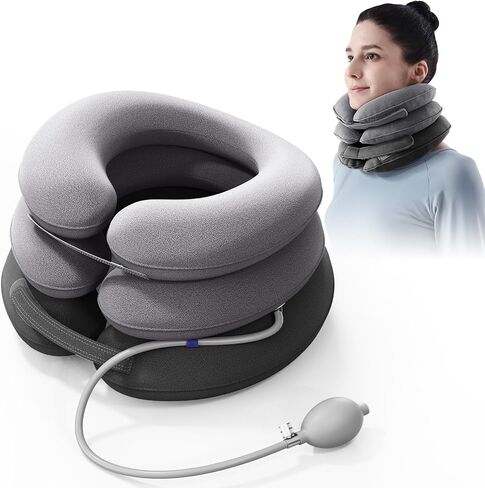 Cervical Neck Traction Device, Neck Stretcher Allows to Raise Head, Provides Neck Support and Relieves Neck Pressure, Neck Brace for Home, Travel and Office Use in Saudi Arabia