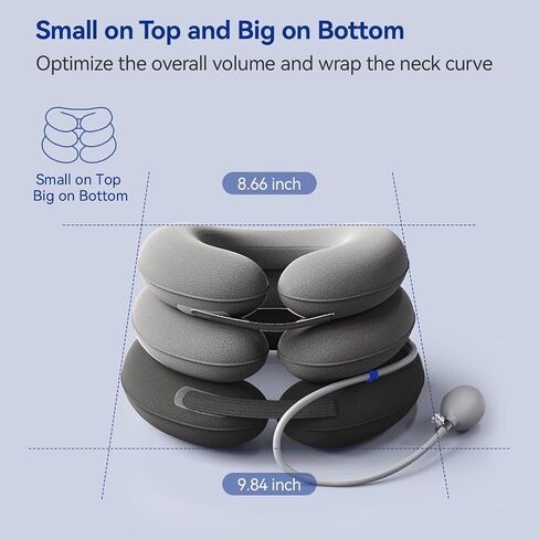 Cervical Neck Traction Device, Neck Stretcher Allows to Raise Head, Provides Neck Support and Relieves Neck Pressure, Neck Brace for Home, Travel and Office Use in Saudi Arabia