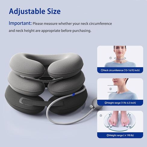 Cervical Neck Traction Device, Neck Stretcher Allows to Raise Head, Provides Neck Support and Relieves Neck Pressure, Neck Brace for Home, Travel and Office Use in Saudi Arabia