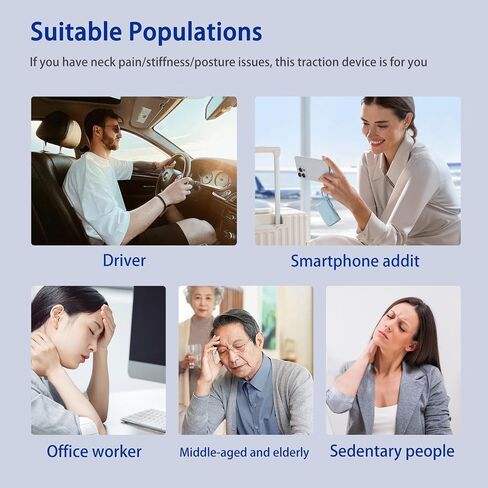 Cervical Neck Traction Device, Neck Stretcher Allows to Raise Head, Provides Neck Support and Relieves Neck Pressure, Neck Brace for Home, Travel and Office Use in Saudi Arabia
