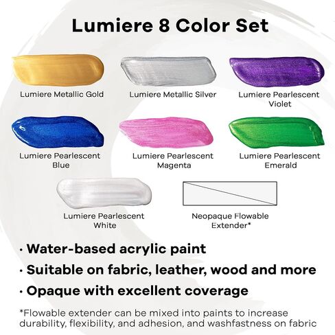Jacquard Lumiere Metallic and Pearlescent Paint 2.25 Oz, 556 Halo Blue Gold in Kuwait