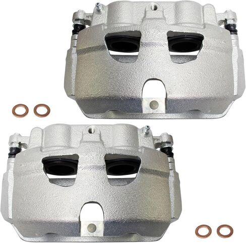 Pair Front Disc Brake Caliper Assembly W/Bracket For 2008-2014 Ford E-150,2008-2014 E-250,for 2008-2022 E-350,for 2008-2022 E-450,for 2010-2014 Econoline 18-B5072, 18B5072 in Saudi Arabia