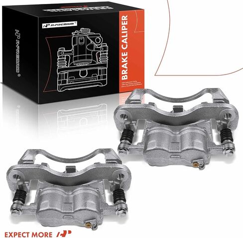 A-Premium Disc Brake Caliper Assembly with Bracket Compatible with Select Chevy, GMC and Isuzu Models - NPR-HD, NQR, W3500/W4500 Tiltmaster, W3500/W4500 Forward, Reach - Front Driver and Passenger in Saudi Arabia