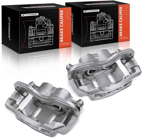 A-Premium Disc Brake Caliper Assembly with Bracket Compatible with Select Chevy, GMC and Isuzu Models - NPR-HD, NQR, W3500/W4500 Tiltmaster, W3500/W4500 Forward, Reach - Front Driver and Passenger in Saudi Arabia
