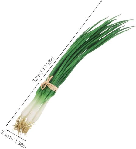 PRETYZOOM Lifelike Artificial Scallions Fake Green Onions Props for Kitchen Decoration Realistic Simulated Vegetable Models for Home and Restaurant Display Decor in Saudi Arabia