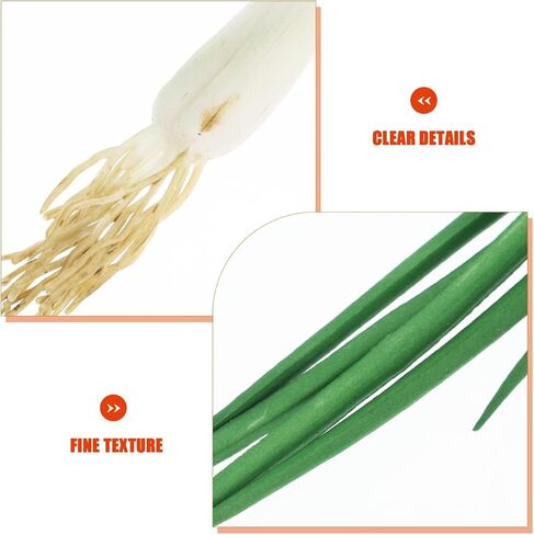 PRETYZOOM Lifelike Artificial Scallions Fake Green Onions Props for Kitchen Decoration Realistic Simulated Vegetable Models for Home and Restaurant Display Decor in Saudi Arabia