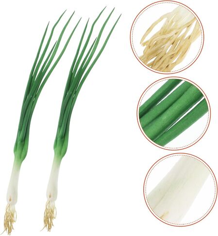 PRETYZOOM Lifelike Artificial Scallions Fake Green Onions Props for Kitchen Decoration Realistic Simulated Vegetable Models for Home and Restaurant Display Decor in Saudi Arabia