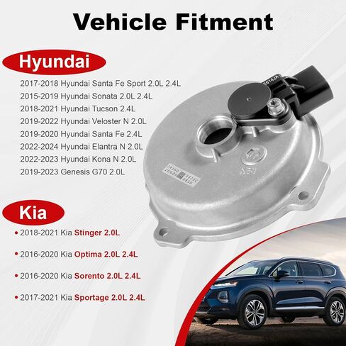 24360-2GGD0 Variable Valve Timing Solenoid Engine VVT with Sensor for Kia Hyundai Genesis G70 2.0L 2.4L, for Kia Sportage Sorento Stinger Optima 2016-2020 & Hyundai Sonata Tucson Santa Fe 2015-2020 in Saudi Arabia