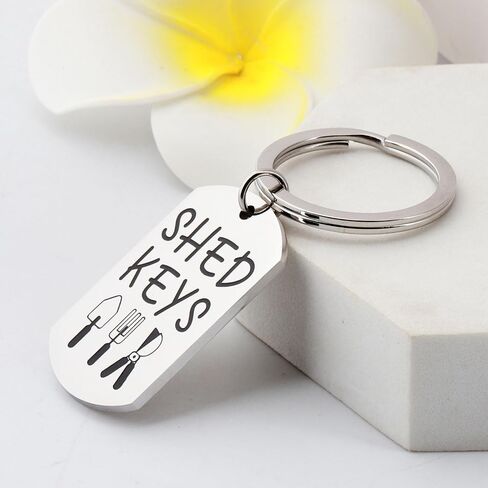 MAOFAED Shed Key Label，Identify Your Toolshed Keys, Gardening Keychain, Gifts for Gardener(shed Key) in Saudi Arabia