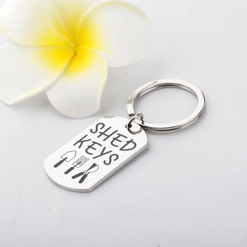 MAOFAED Shed Key Label，Identify Your Toolshed Keys, Gardening Keychain, Gifts for Gardener(shed Key) in Saudi Arabia