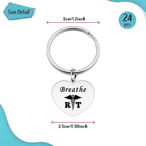 Xiahuyu Respiratory Therapist Gifts Respiratory Therapist Keychain RT Student Graduation Gift RT Week Appreciation Gift in Saudi Arabia