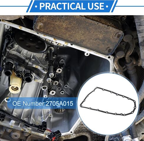 Car Transmission Filter Oil Pan Gasket Engine Oil Pan Gasket Seal No.2705A015 for Mitsubishi Lancer 2.0L 2.4L 2008-2016 1 Pcs in Saudi Arabia
