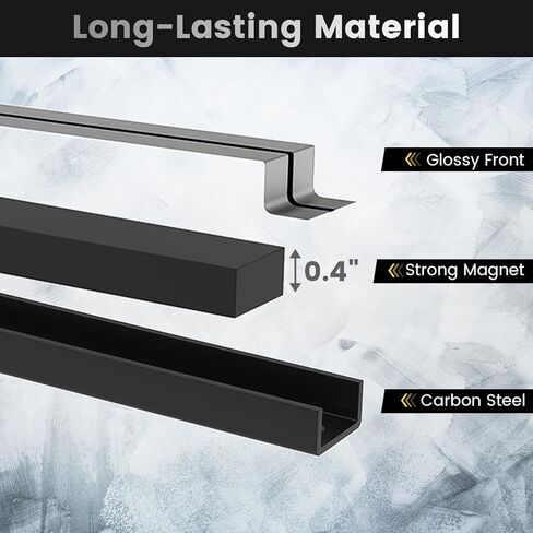 Goplus 6 قطع 18 بوصة حامل أدوات مغناطيسي، شريط حامل أدوات مغناطيسي، شريط أدوات مغناطيسي عالي التحمل، رف منظم أدوات معدني موفر للمساحة، شريط مغناطيسي للأدوات لورشة العمل المنزلية (يتضمن براغي التثبيت) in Kuwait
