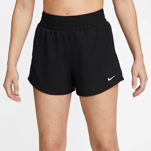 Nike One Women's Dri-FIT High-Waisted 3" Brief-Lined Shorts (Black, DX6014-010) Size Medium in Saudi Arabia