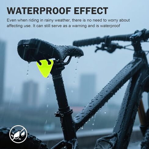 2 PCS Reflective Yield Symbols, Bike Triangle Sign, High-Visibility Reflective Stickers for Bicycles, Night Riding Warning Signs, Cycling Safety Equipment for Mountain Bike (Silver) in Saudi Arabia