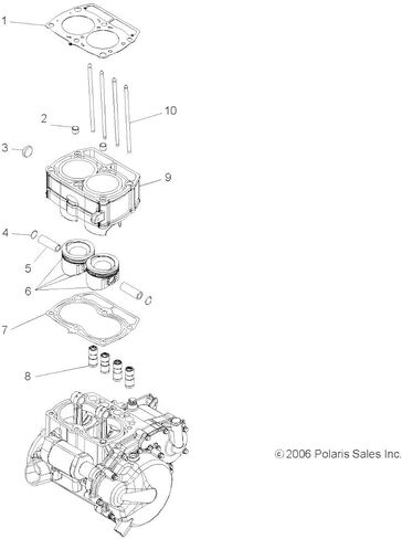 Polaris Cylinder Head Gasket, for Specific Ranger, RZR, and Sportsman ATV Models, Genuine OEM - Part 5254357 in Saudi Arabia
