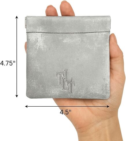 Satin Mini Pouch – Genuine Leather Small Makeup Bag, Travel Jewelry Organizer, Soft Cosmetic Pouch, Coin Purse (Pink) in Saudi Arabia