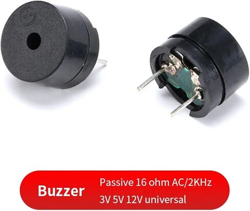 10pcs 3V 3.3V 5V 12V 24V Active Buzzer Magnetic Long Continous Beep Tone 12MM 9.5MM Active/Passive Piezo Buzzers(0905-5V-active) in Saudi Arabia