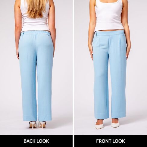 YORK & LANE Womens Packable Travel Pants, Comfortable and Wash Friendly, Wrinkle Resistant in Saudi Arabia
