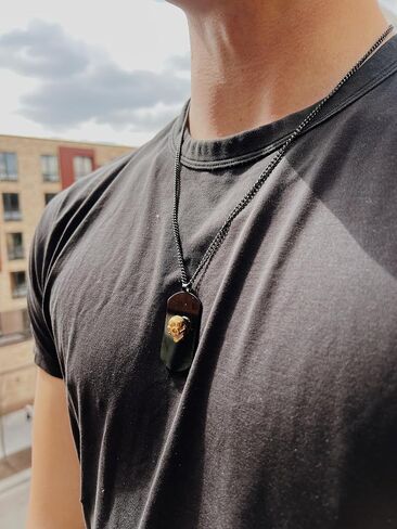 Boston Bay Diamonds Men's Pendant Necklace in 316L Stainless Steel Dog Tag on 24" Chain, Choice of Style in Kuwait