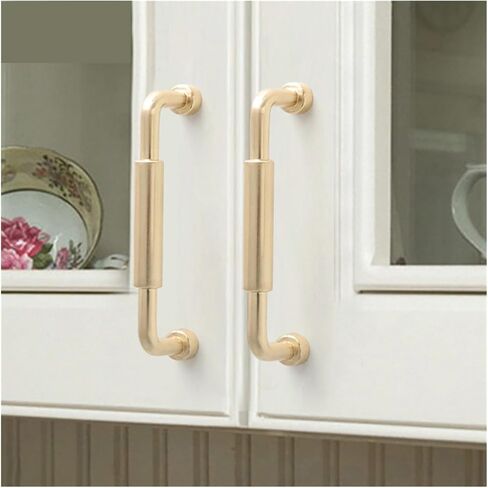 Modern Simple Light Luxury Home zinc Alloy Home Door Metal Simple American Cabinet Door Drawer Handle(9829 96 Copper Wire Drawing) in Saudi Arabia