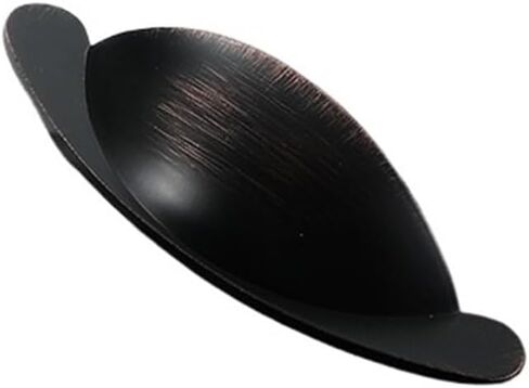 American Drawer Handle Shell Handle Wardrobe Door zinc Alloy Concealed Simple Half-Moon cat Ear Handle(6610 64 Black red Ancient) in Saudi Arabia