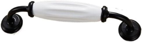 Marble Imitation Crackle Black and White Ceramic Handle Bathroom Handle Furniture Handle Cabinet Door Handle(5030 128 fine Yellow Marble) in Saudi Arabia