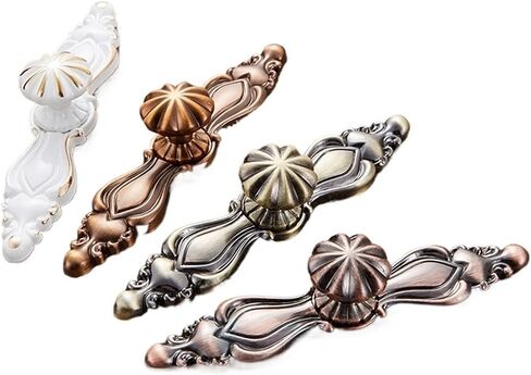 Chinese Style Handles Cabinet Handles Chinese Style Furniture Cabinet Handles Bronze Retro Handles(6203 Small Set of Fuji White) in Saudi Arabia