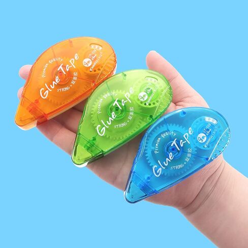 Tamaki Tamki Scrapbook Tape ، 4 حزمة مزدوجة الأشرطة ذات الوجهين ، وعداء موزع شريط لاصقة لمشاريع الحرف اليدوية والفن in Kuwait