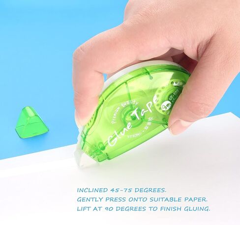 Tamaki Tamki Scrapbook Tape ، 4 حزمة مزدوجة الأشرطة ذات الوجهين ، وعداء موزع شريط لاصقة لمشاريع الحرف اليدوية والفن in Kuwait