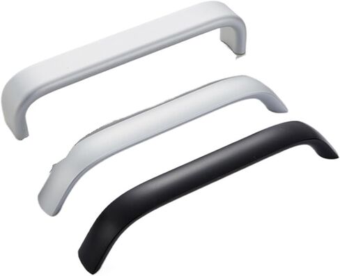 سبائك الألومنيوم بسيطة الآن التعامل مع درج باب الخزانة أبيض أسود هندسي مع مقبض مطابق (2004A 160 غير لامع) in Kuwait