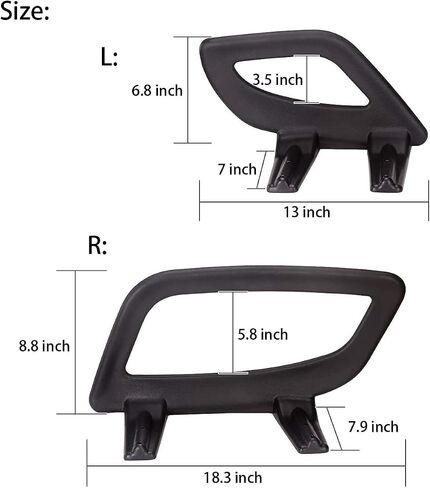 10L0L Front Armrest Hip Restraint for Yamaha G29 / Drive Golf Cart, Driver and Passenger Side JW1-K8361-00 JW1-K8362-00 in Saudi Arabia