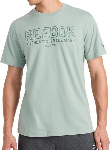 تي شيرت رجالي من Reebok بأكمام قصيرة Mil Spec، مقاس قياسي، نسيج جيرسي قطني وبوليستر خفيف الوزن in Saudi Arabia