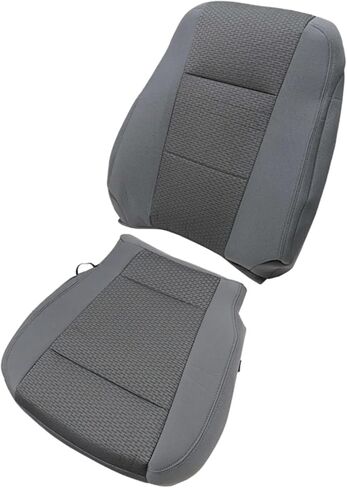 NLQR Front Driver Bottom & Top Back Replacement Seat Covers Cloth Gray Compatible with Ford F250 2017 2018 2019 2020 2021 in Saudi Arabia
