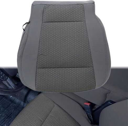 NLQR Front Driver Bottom & Top Back Replacement Seat Covers Cloth Gray Compatible with Ford F250 2017 2018 2019 2020 2021 in Saudi Arabia